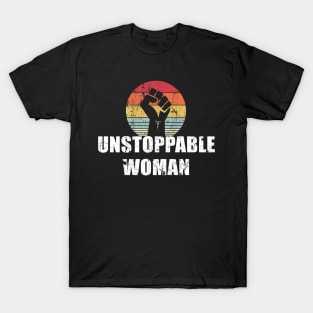 Unstoppable Woman Girl Power Empowerment Feminist T-Shirt